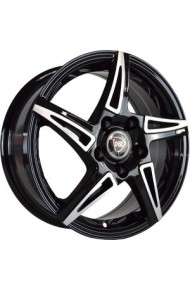 NZ SH661 6X15 4X100 ET48 DIA54.1 bkf (  Hyundai Getz 1.6i (2002-0)  (Гайка 12*1,5), Hyundai Solaris Gamma 1.4 (2010-0)  (Гайка 12*1,5), Hyundai Solaris Gamma 1.6 (2010-0)  (Гайка 12*1,5), Jac Iev iEV (2015-2015)  (Гайка M12x1.25), Jac J3 1.3i (2013-2016) 
