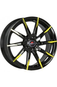 YOKATTA MODEL-32 6X15 4X100 ET36 DIA60.1 bk+y (  Nissan Note 1.4i (2005-2013)  (Болт 12*1,5), Nissan Note 1.5 dCi (2005-2013)  (Болт 12*1,5), Nissan Note 1.6i (2005-2013)  (Болт 12*1,5), Renault Clio 2.0 Sport (1998-2004)  (Болт 12*1,5), Renault Clio 1.2i