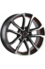 REPLICA concept-gn512 6.5X15 4X100 ET40 DIA56.6 bkfrs (  Chevrolet Aveo (T250, T255) 1.2i (2004-2005)  (Гайка 12*1,5), Chevrolet Aveo (T250, T255) 1.4i (2004-2005)  (Гайка 12*1,5), Chevrolet Aveo (T250, T255) 1.2i (2006-2011)  (Гайка 12*1,5), Chevrolet Av